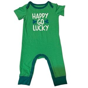 *St Patrick Day Celebration - Cat & Jack Green Baby Romper NWOT